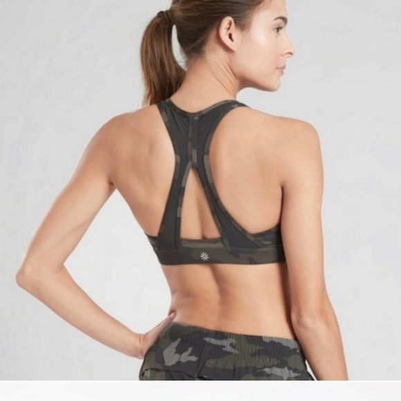 Athleta Contender D/DD Camo Sports Bra Med - Picture 2 of 6